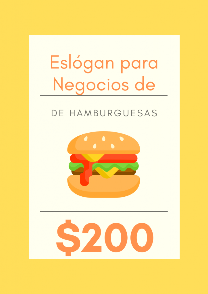 eslogan para hamburguesas